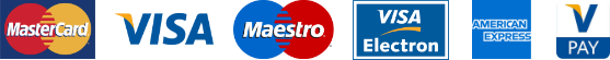 Platba kartou Visa, Mastercard a v hotovosti